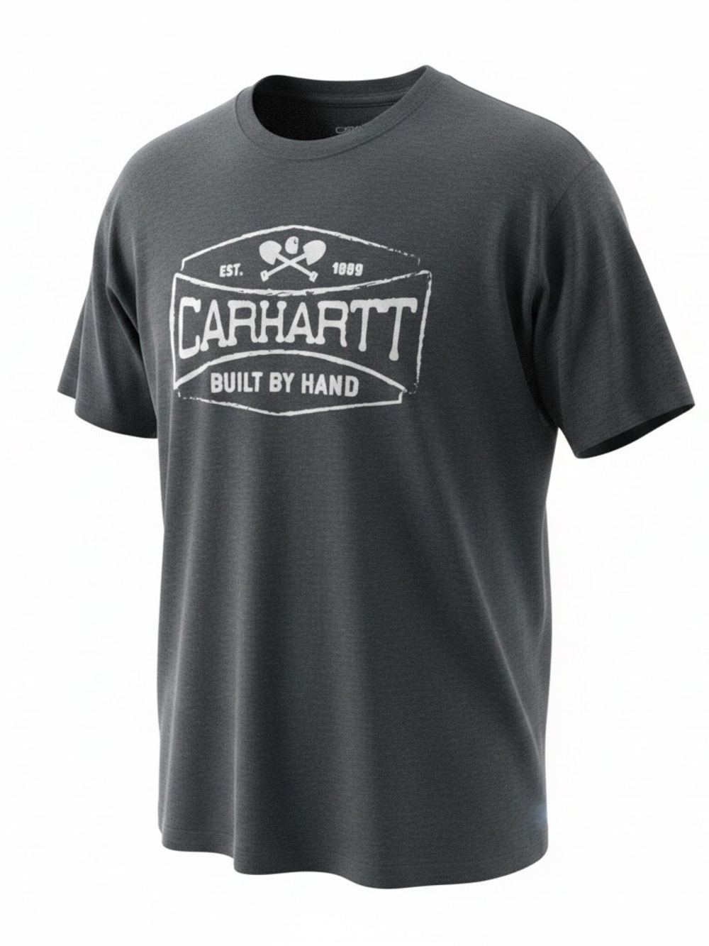 Carhartt Men’s Built by Hand Graphic Tee - Charcoal. Size L